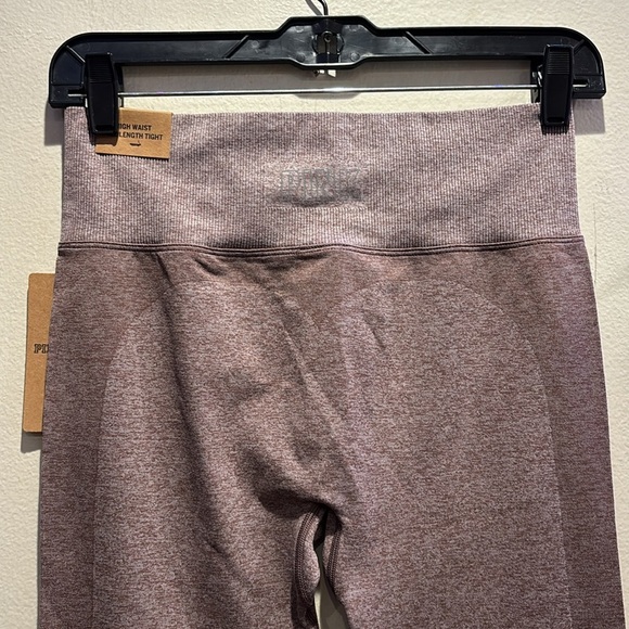 Pink women's leggings mauve color - Picture 5 of 8